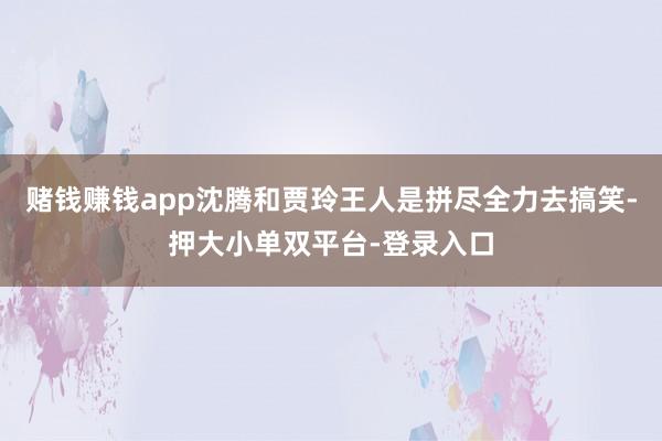 賭錢賺錢app沈騰和賈玲王人是拼盡全力去搞笑-押大小單雙平臺-登錄入口